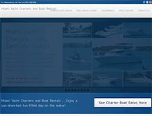 Tablet Screenshot of chartersinmiami.com
